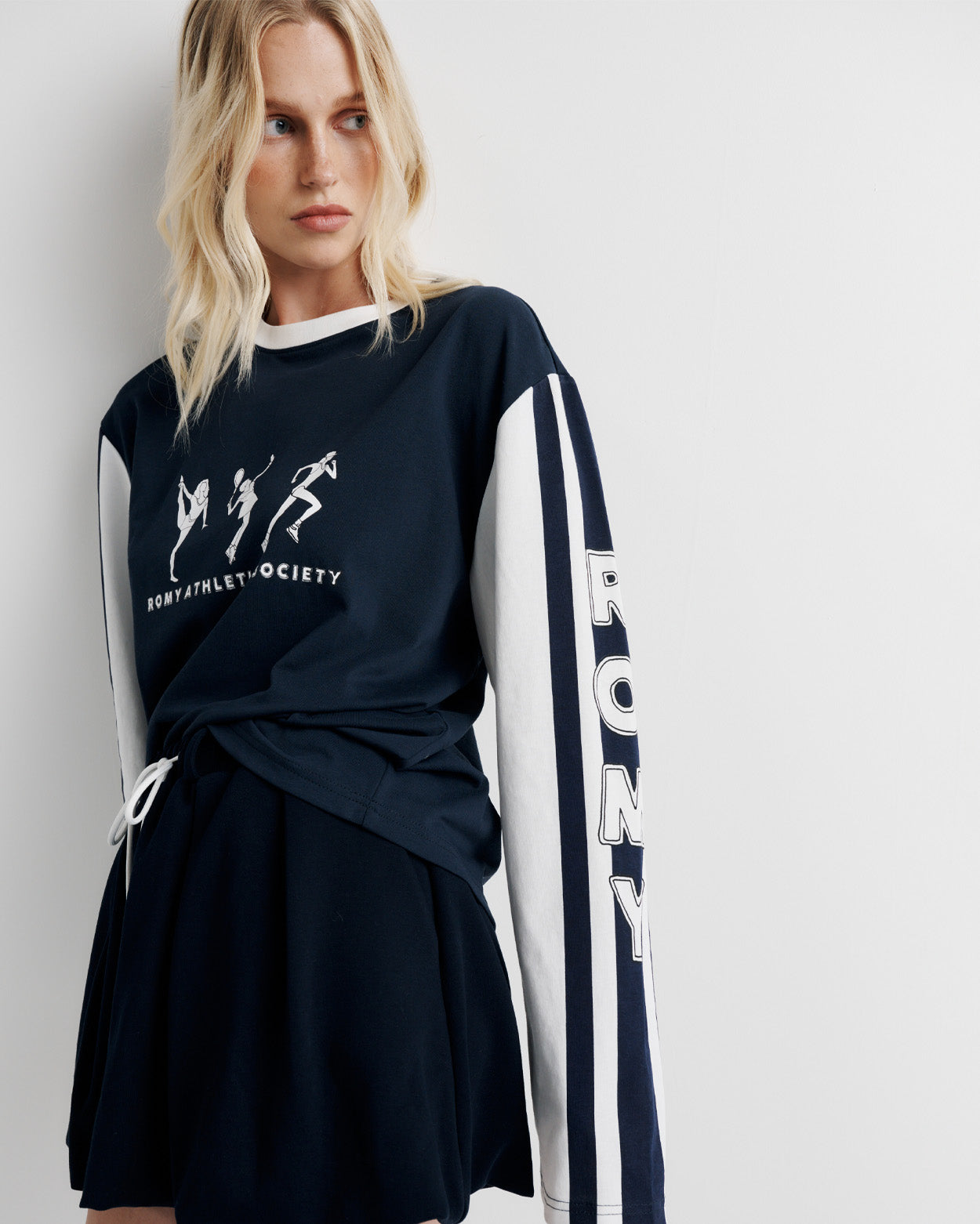 Victory Long Sleeve Tee – modern long sleeve t-shirt by Romy The Brand